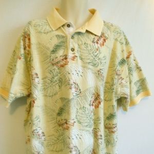 Hawaiian 2X 100% Cotton Heavy Knit Polo Tropical